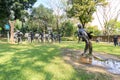 The Martyrdom of Dr. Jose Rizal large metal statues in Rizal Park, Manila