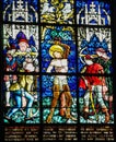 Martyrdom of Saint Sebastian - Stained Glass in Obernai