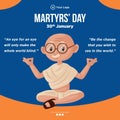 Banner design of martyrs` day