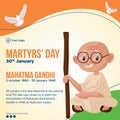 Banner design of martyrs` day