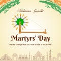 Banner design of martyrs` day