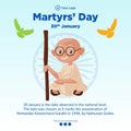 Banner design of martyrs` day