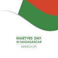 Martyrs` Day in Madagascar vector