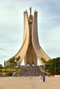 Martyrs Memorial, Maqam Echahid is a symbol of Algeria\'s independence, concrete monument, blue sky, Algeria, Africa