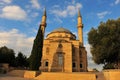 Martyrs mosque on sunset, Baku