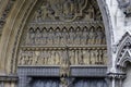 Martyrs on the north facade of Westminster Abbey Royalty Free Stock Photo
