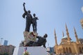 Martyrs Statue. Beirut, Lebanon - June, 2019
