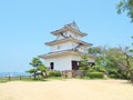 Marugame Castle in Marugame, Kagawa Prefecture, Japan. Royalty Free Stock Photo