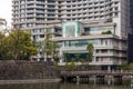 Marunouchi commercial district cityscape with luxury Palace hotel building facade in Tokyo, Japan