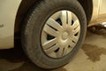 Maruti Alto Old Tyres with it`s cover.