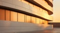 The beauty of architectural lines during sunset Royalty Free Stock Photo