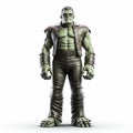 Incredible Hulk Leather Figurine - Isolated Digital Illustration Royalty Free Stock Photo