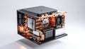 Powerful Compact PC with Custom Copper Cooling Royalty Free Stock Photo