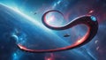 cosmic marvel: nebula serpent\'s odyssey. ai generated