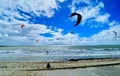 The colorful spring waves and kitesurfers of Brittany