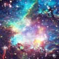 Marvelous galaxy in a deep space. The elements of this image furnished by NASA Royalty Free Stock Photo