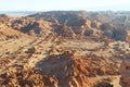 Marvelous Landscape of Valle de la Luna Meaning Valley of the Moon, Atacama Desert, Los Flamencos National Reserve, Northern Chile Royalty Free Stock Photo