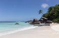 Paradise beach on Silhouette island, Seychelles Royalty Free Stock Photo