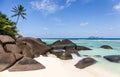Paradise beach on Silhouette island, Seychelles Royalty Free Stock Photo