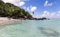 Paradise beach on Silhouette island, Seychelles Royalty Free Stock Photo