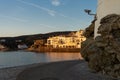 Marvelous sunrise at beautiful costal town Cadaques at Catalonia, Spain.