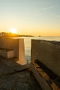 Marvelous sunrise at beautiful costal town Cadaques at Catalonia, Spain.