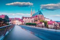 Marvelous sunrise view of St Peter and PaulÃ¢â¬â¢s Church, on the Polish border. Colorful autumn cityscape of Gorlitz, eastern