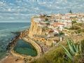 Marvelous view on Azenhas do Mar, small town at Atlantic ocean coast.Municipality of Sintra, Portugal