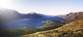 Marvelous View Lake Wakitipu Mountain Range Nature Concept