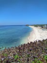 A marvelous view of white sands in One Dollar beach, Timor-Leste..