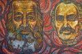 Marx and Engels portrait mosaic