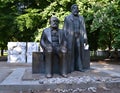 Marx-Engels statue Royalty Free Stock Photo
