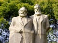 Marx-Engels Statue Royalty Free Stock Photo