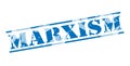 Marxism blue stamp Royalty Free Stock Photo