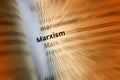 Marxism - Carl Marx Royalty Free Stock Photo