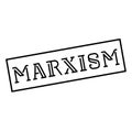 MARXISM stamp on white background Royalty Free Stock Photo