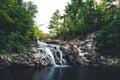 Mary Ann Falls in Cape Breton Highlands National Park, Canada Royalty Free Stock Photo