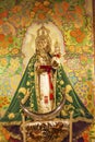 Mary Baby Jesus Crowns Statue Basilica Collegiata Madrid Spain
