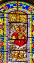 Mary Baby Jesus Stained Glass Santo Domingo Church Mexico City Mexico