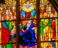 Mary Holy Spirit Stained Glass All Saints Castle Church Schlosskirche Wittenberg Germany Royalty Free Stock Photo