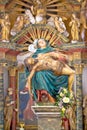 Mary and Jesus 16 century statue Royalty Free Stock Photo