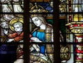 Mary and Jesus (Stained glass)
