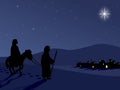 Mary and Joseph by Bethlehem