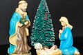 Mary and Joseph with Jesus statues