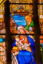 Mary Nativity Stained Glass All Saints Castle Church Schlosskirche Wittenberg Germany Royalty Free Stock Photo