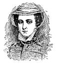 Mary Queen of Scots vintage illustration