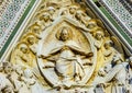 Mary Sculpture Statue Facade Duomo Cathedral Florence Italy