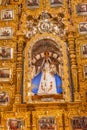 Mary Statue Golden Wall Sanctuary of Jesus Atotonilco Mexico