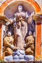 Mary Statue Santa Maria Church Obidos Portugal