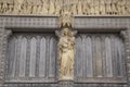 Mary Statue at Westminster Abbey, London, England Royalty Free Stock Photo